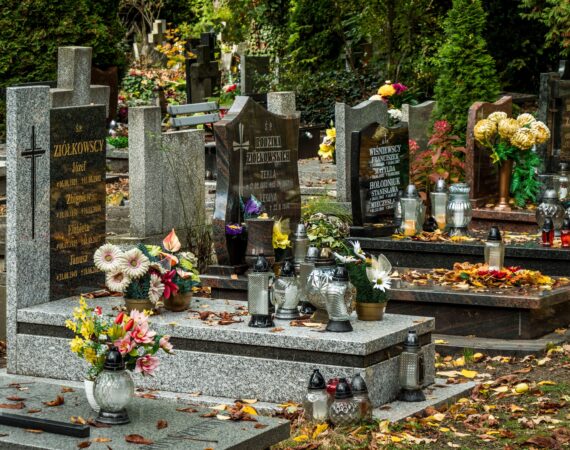 Groby przygotowane na Wszystkich Świętych